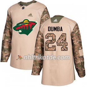 Minnesota Wild Trikot Matt Dumba 24 Adidas 2017-2018 Camo Veterans Day Practice Authentic - Herren